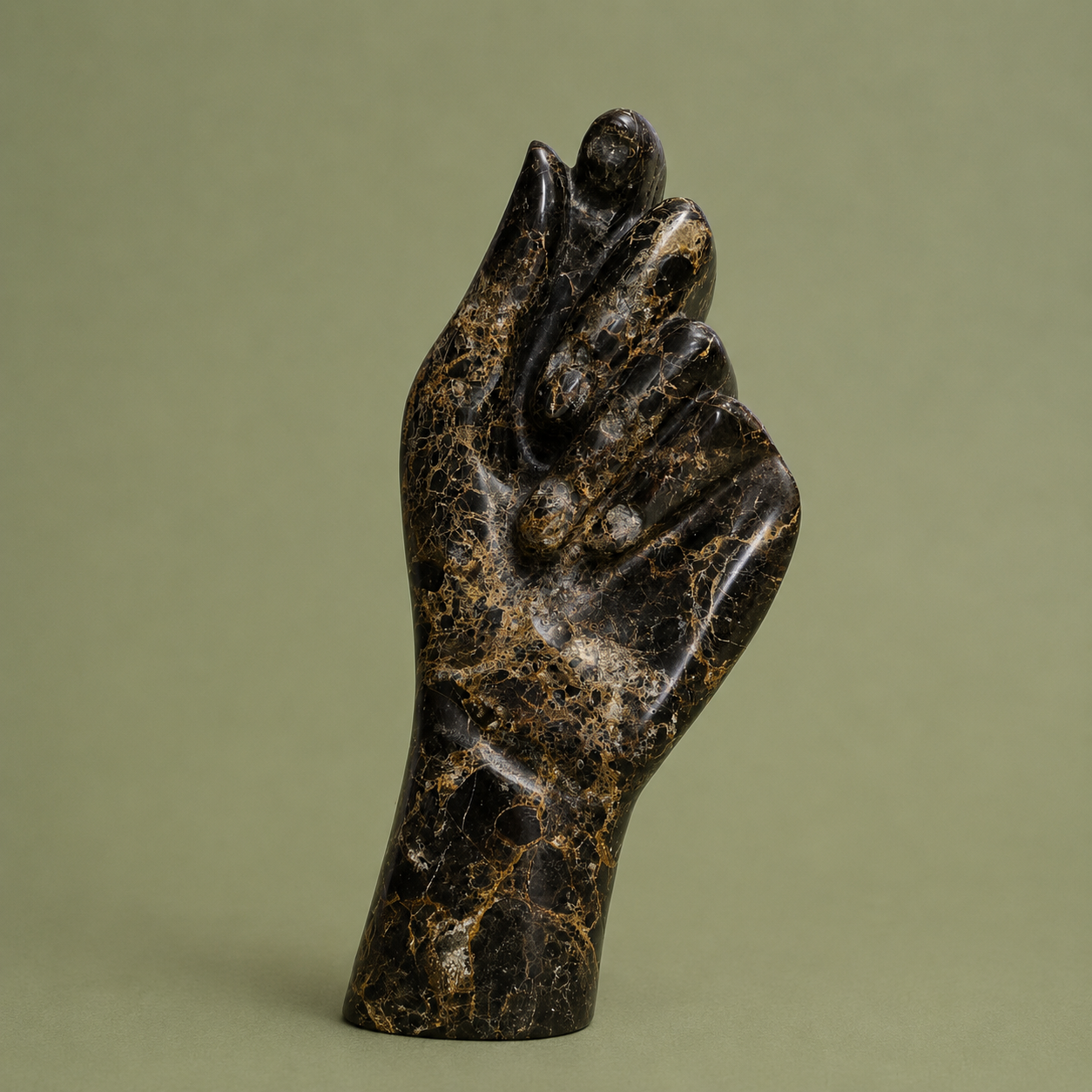 Carved Hand-shaped Vase