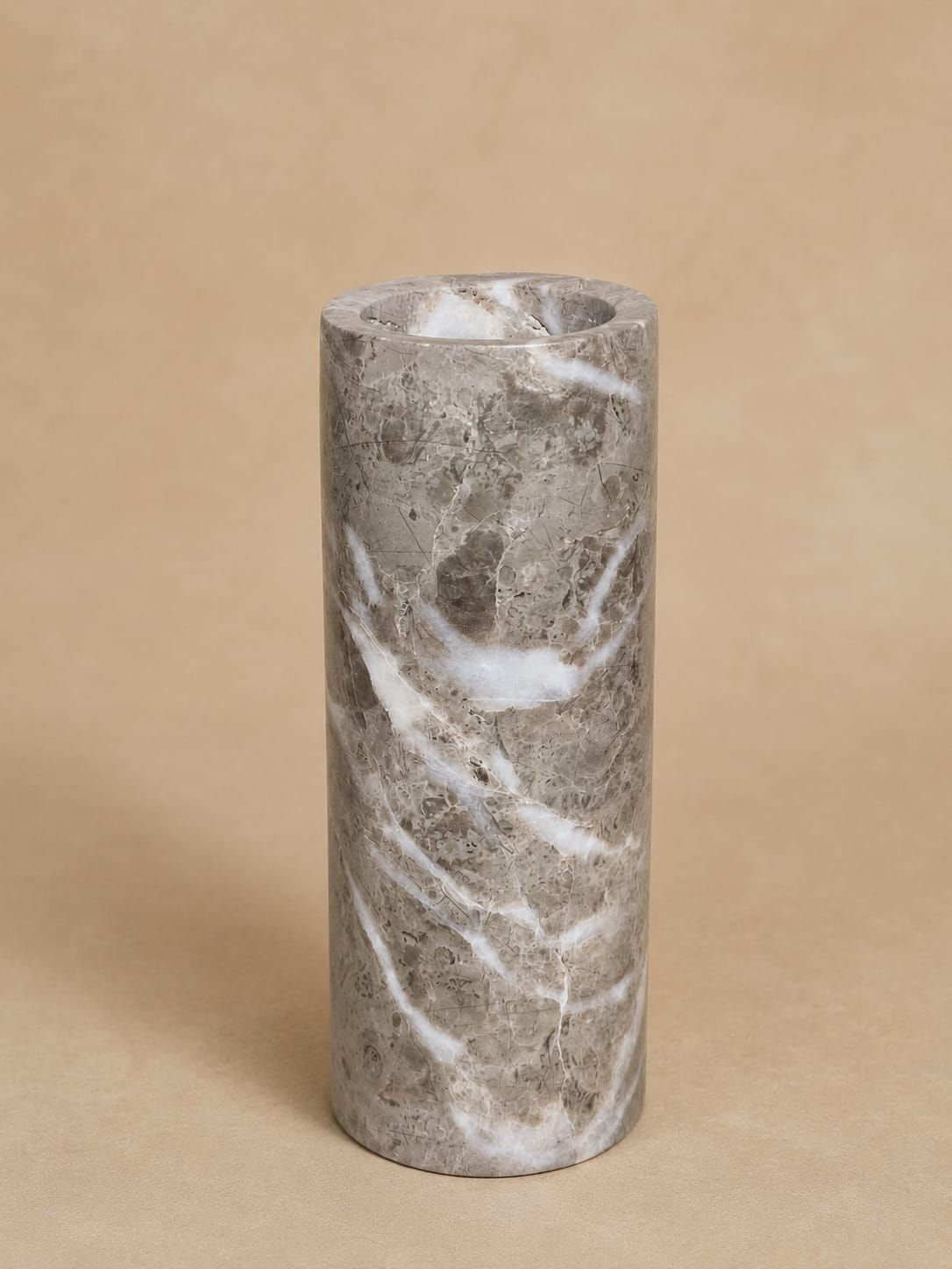 Italian Grey Marble Vase