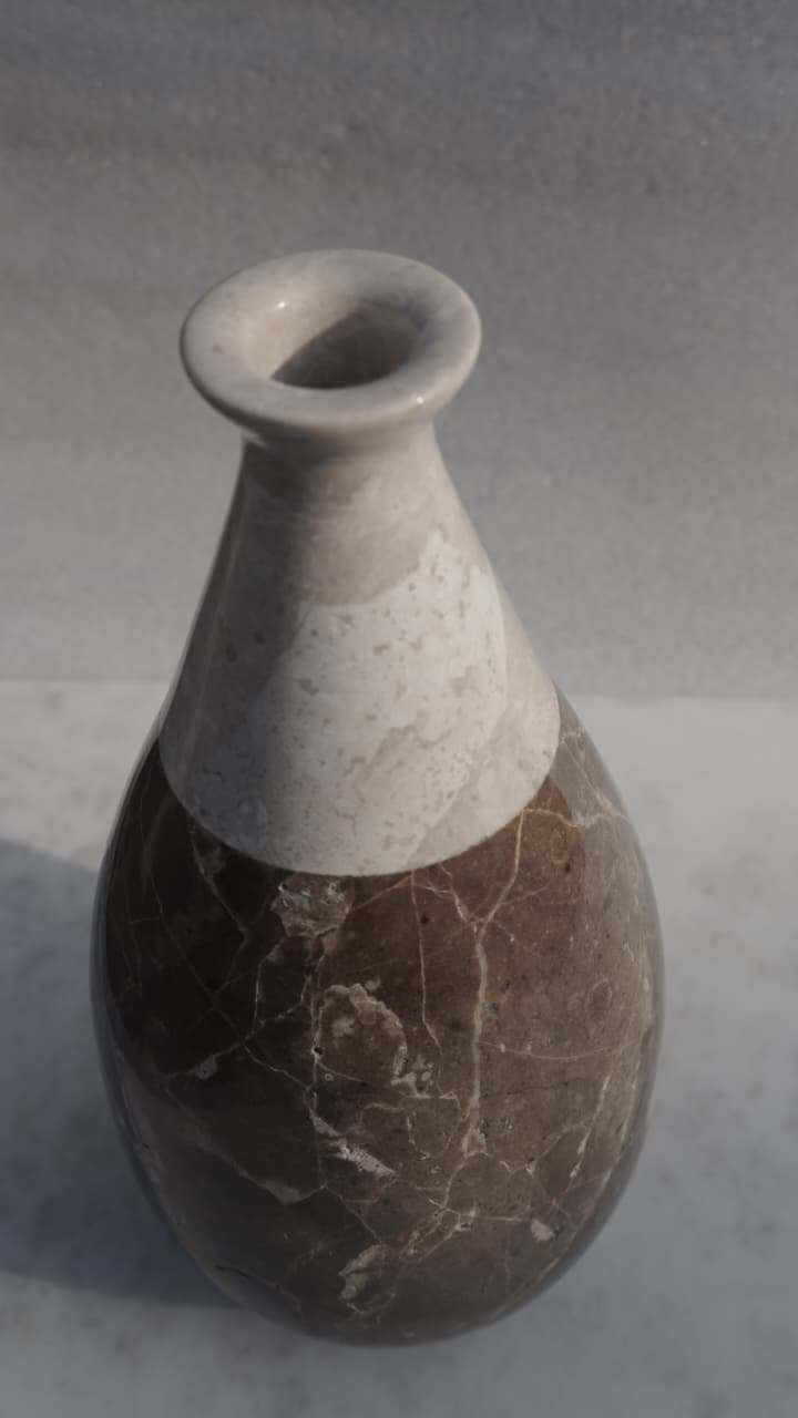 Two-Tone Heritage Marble Vase